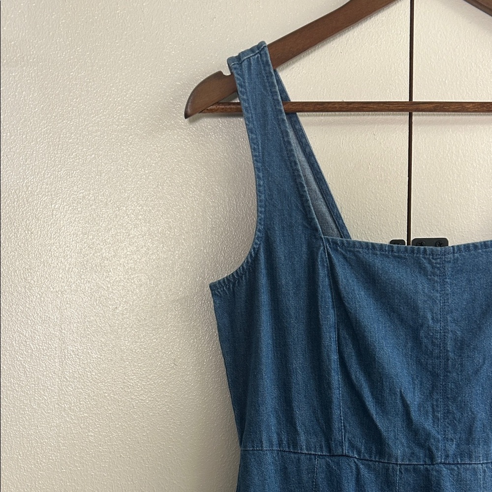 J. Crew Blue Denim Midi Dress